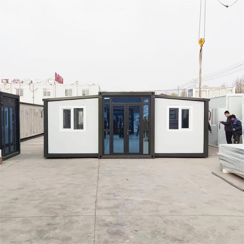 Casa de contenidors plegables expandible
